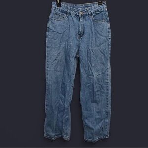 SHEIN Blue Wide Leg Jeans